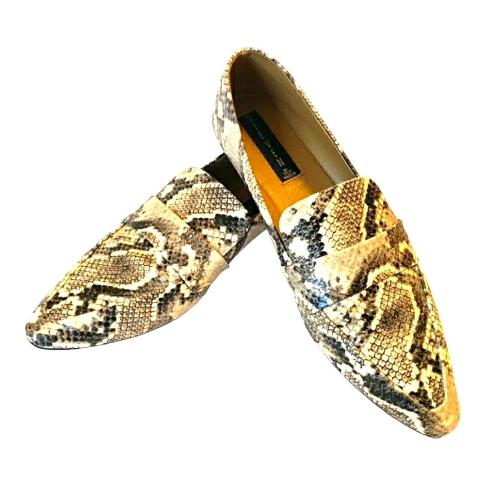Steve Madden Hollie Loafer Pointed Toe Snake Embo… - image 1